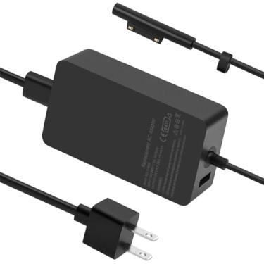 Imagem de 44W Power Supply Adaptador de para computador portátil compatível com Microsoft Surface Pro 3/4/5/6/7, Surface Laptop, Surface Book, Surface Go, Surface Laptop Go, with 6.2 Ft Power Cord