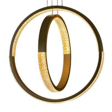 Imagem de Pendente Mandala Led Dimerizável 862110/2 24w Bivolt Preto