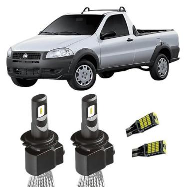 Imagem de Lampada Super LED H4 6000K Strada 10 A 13 Foco Simples +T10 - Ray-X