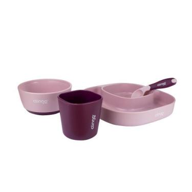 Imagem de Kit Alimentação 4 Peças com Colher Termossensível, Prato, Tigela e Cop