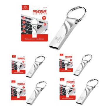 Imagem de Ka-g-16 Kit Com 5 Pen-drive De 16 Gb Pen Max Usb 2.0 Pc/tv - kapbom
