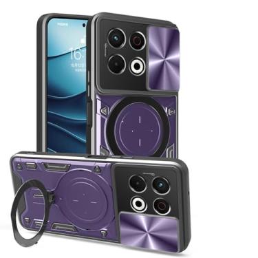 Imagem de Elubugod Capa compatível com Tecno Pova 6 Neo 5G, com capa de lente de câmera deslizante compatível com Tecno Spark 30 5G KL8 capa roxa