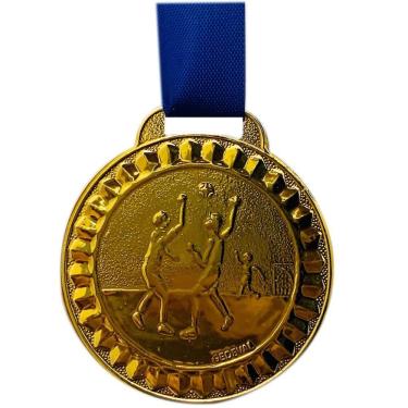 Imagem de Kit 25 Medalhas Esportivas Futebol Vôlei 4,5cm Grande Metal Modelos: handebol