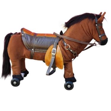 Imagem de Brinquedo Cavalinho De Puxar E Empurrar Com Rodinhas