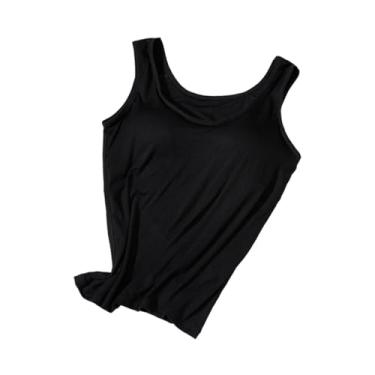 Imagem de kowaku Tanque feminino tampa leve sem mangas para a ginástica de fitness wear de fitness wear, L, Tijolo Vermelho