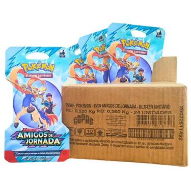 Imagem de Cartinha Pokémon Amigos de Jornada Caixa Fechada 24 Blister - Copag