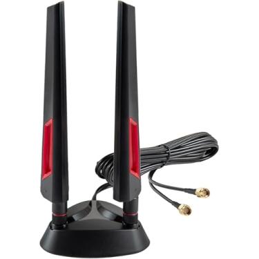 Imagem de eifagur Antena Wifi 7 Com Base Magnética De 9 Dbi Para Roteador Wifi 7, Computador Desktop, Placa Pci-E, Placa-Mãe Para Jogos Aorus Gigabyte, Eifagur