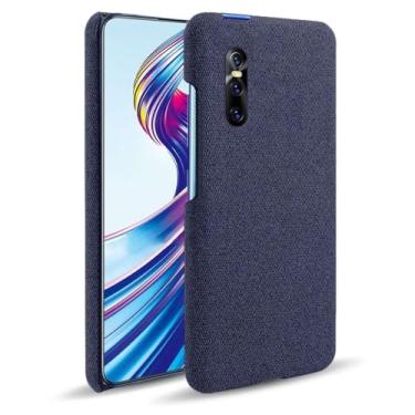 Imagem de Capa para vivo V15 PRO,Capa desenhada em lona,Case Protetora Ultrafina com Empunhadura Macia,Design em Tecido Antichoque e Antiarranhões-Blue