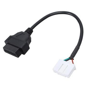 Imagem de 16 pinos a 20 pinos Adaptador de diagnóstico Cabo durável Material ABS OBD2 Ferramenta de solução de problemas da linha de detecção para Model S Model X 2015 2023 Facelift