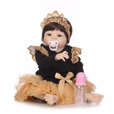 Imagem de Bebê Reborn Menina Realista 100% Silicone 57cm - Princesa - PRO BABY