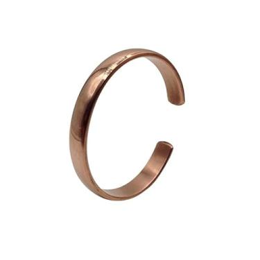 Imagem de LIU JUN Pulseira tensor de cobre para mulheres, anel tensor de cobre puro, pulseira sólida torcida feita à mão para mulheres, homens, joias de saúde, presentes, Large, Cobre, Sem Pedra Preciosa