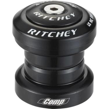 Imagem de Ritchey Fone de ouvido para bicicleta Comp Logic Threadless – diâmetro do condutor de 2,8 cm, sem fio, aço com copos de alumínio, rolamentos semicartuchos, para bicicletas de montanha, estrada, ciclocross, cascalho e aventuras