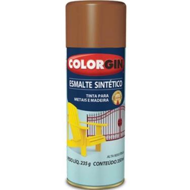 Imagem de Tinta Spray Esmalte Sintético 350ml Marrom - 731 - COLORGIN - Sherwin 