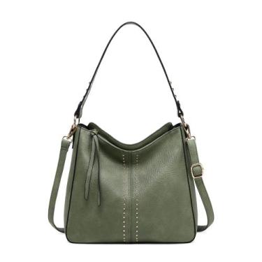 Imagem de Bolsa Hobo Montana West MWC-128-GN para mulheres em material vegano