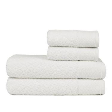 Imagem de Jogo Toalha de Banho Gigante 4 Pçs Capri Atlântica, Off White