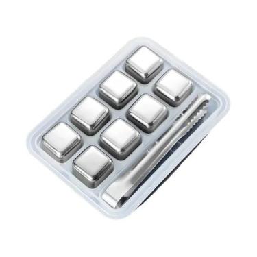 Imagem de Conjunto De Cubos De Gelo De Aço Inoxidável De Congelamento Rápido Reu