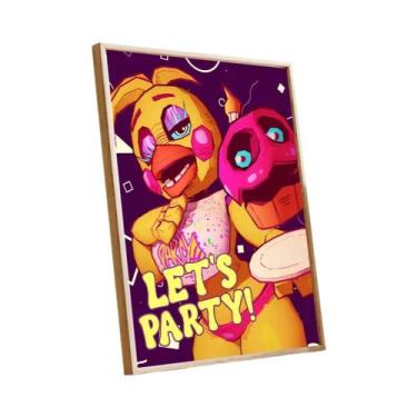 Imagem de FNAF Five Nights at Freddy's Retro Kraft Paper Poster Arte Estética Pi