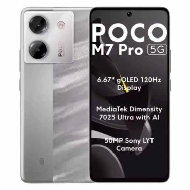 Imagem de Smartphone M7 Pro 5G Global 256GB 12GB RAM Dual SIM Tela 6.67" - Prata