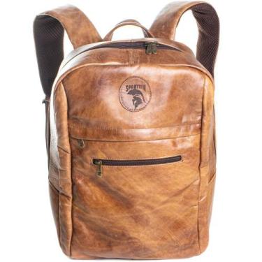Imagem de Mochila Feminina Couro Notebook - Sparttan, Unico, Marrom