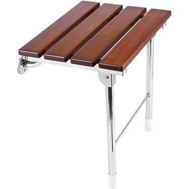 Imagem de Assento De Chuveiro Dobrável Montado Na Parede Banheira De Banheiro Cadeira De Banco De Segurança Com Pernas De Apoio, Banco De Chuveiro De Banheira Montado Na Parede, Assento De Chuveiro D