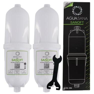 Imagem de 2x Filtro Refil Vela Compatível Soft Purificador Everest + Chave