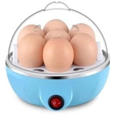 Imagem de Cozedor de Ovos e Legumes Portatil Elétrico 110/ 220V Vapor Cozinha Multi Funções Ovos Egg Cooker - Variada