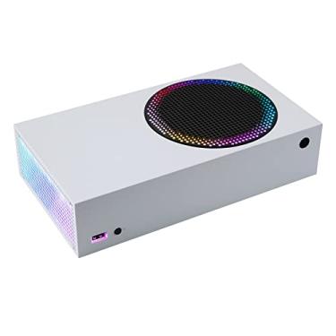 Imagem de eXtremeRate Fita de luz LED RGB para ventilação do ventilador do console Xbox Series S, 39 efeitos, fita flexível que muda de cor, kit de tira de luz para console Xbox Series S com controle remoto infravermelho, acessórios de decoração DIY