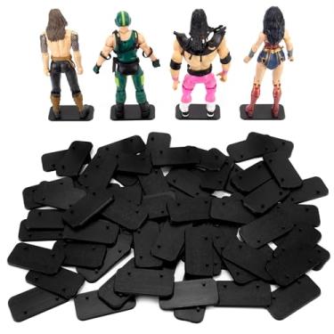 Imagem de SIXPOINTS 70 Peças De Suporte Para Bonecos Ação 6", Base Plástico Preta, Compatível Com Brinquedos Marvel Legends/Dc/Gi Joe/Motu 1/12 (70 Quadradas (Pretas))