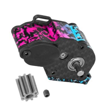Imagem de Aluminum LCG Transmission Gearbox Upgrades Part for 1/10 Axia1 SCX10 SCX10 II 90046 RC Crawler Car,BRCatWPark RC Low Center of Gravity highperformance Transmission Gearbox,Colour