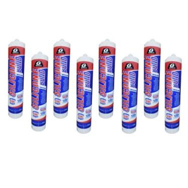 Imagem de Kit 8 Silicones Incolor Acético Garin 250g -alta Qualidade
