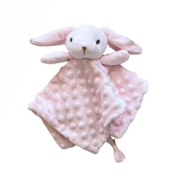 Imagem de Naninha Para Bebê Com prendedor de Chupeta Minha Primeira Naninha - Laço Bebe (Coelho Rosa)