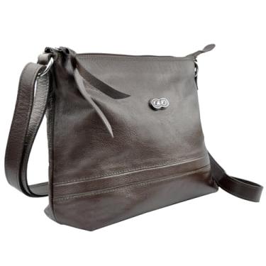 Imagem de Bolsa Transversal RAVELLO em Couro (Café)