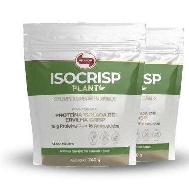 Imagem de Kit 2 Isocrisp Plant Proteína De Ervilha Vitafor 240G Neutro