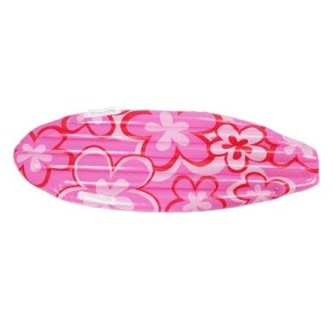 Imagem de Cffuvros Inflável Surf Board, Padrão Leves de Flor Pink Padrão Inflável Surf Pranchas, À Prova de Água, Prevenção de Desgaste, Float de Prancha Inflável de PVC