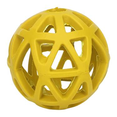 Imagem de Bola de cachorro oco grcfumo, bola de mastigação de cachorro de borracha, dentes de gripagem de bola de mascar de estimação interativa, brinquedos de mastigar duráveis ​​para (L)