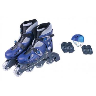 Imagem de Patins Ajustável com acessórios Tam 30/33 Azul - Fenix
