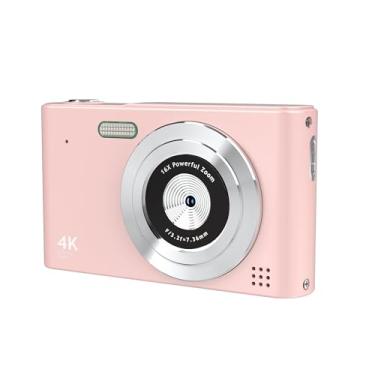 Imagem de Câmera digital, câmera para crianças, câmeras digitais UHD 4K 48 MP Point and Shoot com cartão SD de 64 GB e zoom digital 16X antivibração, pequeno presente compacto portátil para meninos, meninas,