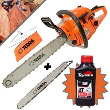 Imagem de Motosserra Motorserra Profissional Terra MT-520 Á Gasolina 2T 52cc 11.