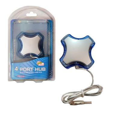 Imagem de Hub 4 Portas Usb 2.0 Prata 480Mbps Bus &amp Self Power BESTPLUS - BEST