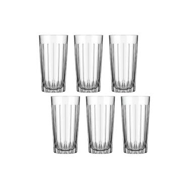 Imagem de Jogo de Copo Madrid Long Drink Vidro Nadir 395ml Kit 6 Peças