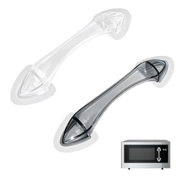 Imagem de 2 peças de substituição universal de maçaneta de microondas serve para a maioria dos fornos de micro-ondas substituir para Samsung General Electric GE peça de reparo de maçaneta com Hotpoint substitui