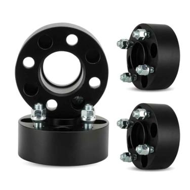 Imagem de TadaMark Espaçadores de roda Hubcentric 4x100 e 4x101.6 cm Adaptadores de roda forjados 4 terminais para carrinho de golfe EZ GO Club Car 62 mm furo com 1/5.1 cm x 20 pinos 4pcs