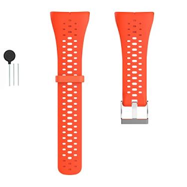 Imagem de Gheper Pulseira de relógio de substituição compatível com Polar M430/M400 GPS Smart Sports Watch Pulseira de silicone macio