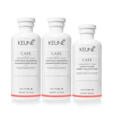 Imagem de Kit Keune Care Confident Curl Shampoo Extra e Condicionador (3 produtos)