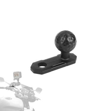 Imagem de Mechrig Adaptador de cabeça de parafuso de ângulo plano, adaptador de base esférica, base de montagem para espelho retrovisor, compatível com braço de soquete, 75011