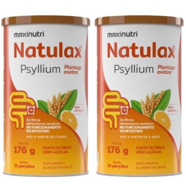 Imagem de KIT 2X Natulax Psyllium 176g - Maxinutri, Laranja