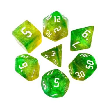 Imagem de Dados de RPG Fantasy Starlight - Design Retrô com Cores Incríveis, A05