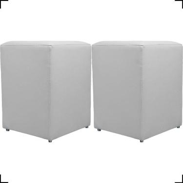 Imagem de Kit 2 Puff Dado Decorativo Para Sala Recepção Penteadeira Material Sintético Cores