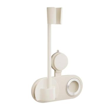 Imagem de Ysyqkn Suporte para Secador de Cabelo Mãos-livres, Suporte de Parede para Soprador Estável E Ajustável para Cabanas Domésticas E Mulheres Idosas, Branco Leitoso