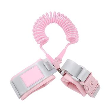Imagem de KIMISS 2M Anti -Perd Felt Leash With Key Lock - Segurança Casa da Criança Pulseira Em Rosa (Rosy)